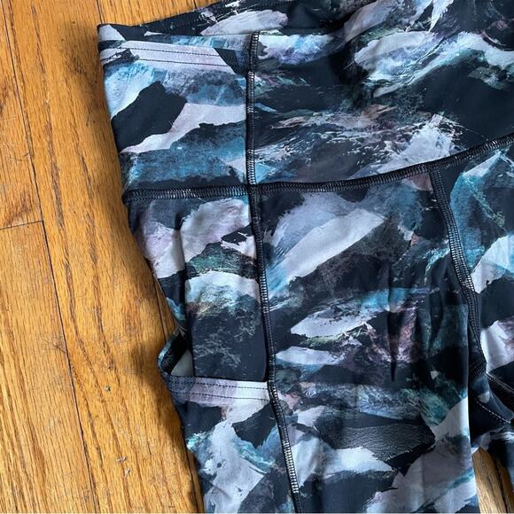 Lululemon Fast and Free Tight Leggings 25" Nulux Glacier Camo Starlight Multi 4 - Picture 3 of 5